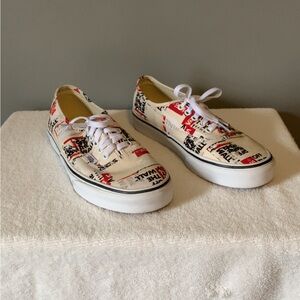 Graphic Print Sneakers with White Laces